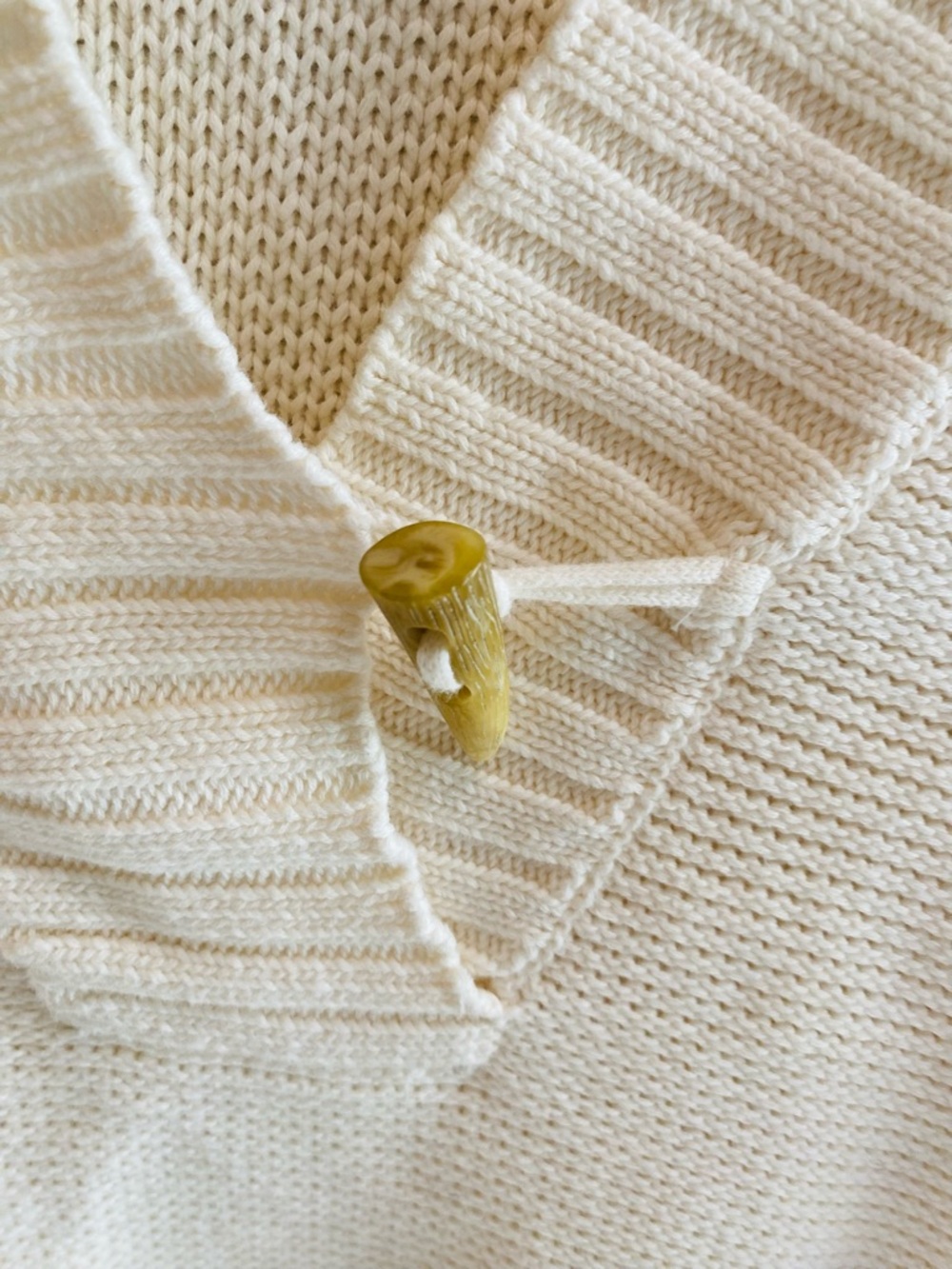 Vintage Lauren Ralph Lauren Sweater Size M Womens‎ Shawl Collar Horn Toggle - Picture 3 of 4